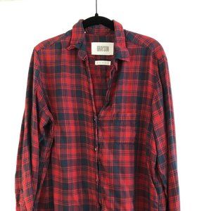 Grayson - The Hero Button-Up - Lightweight Red & Navy (L)
